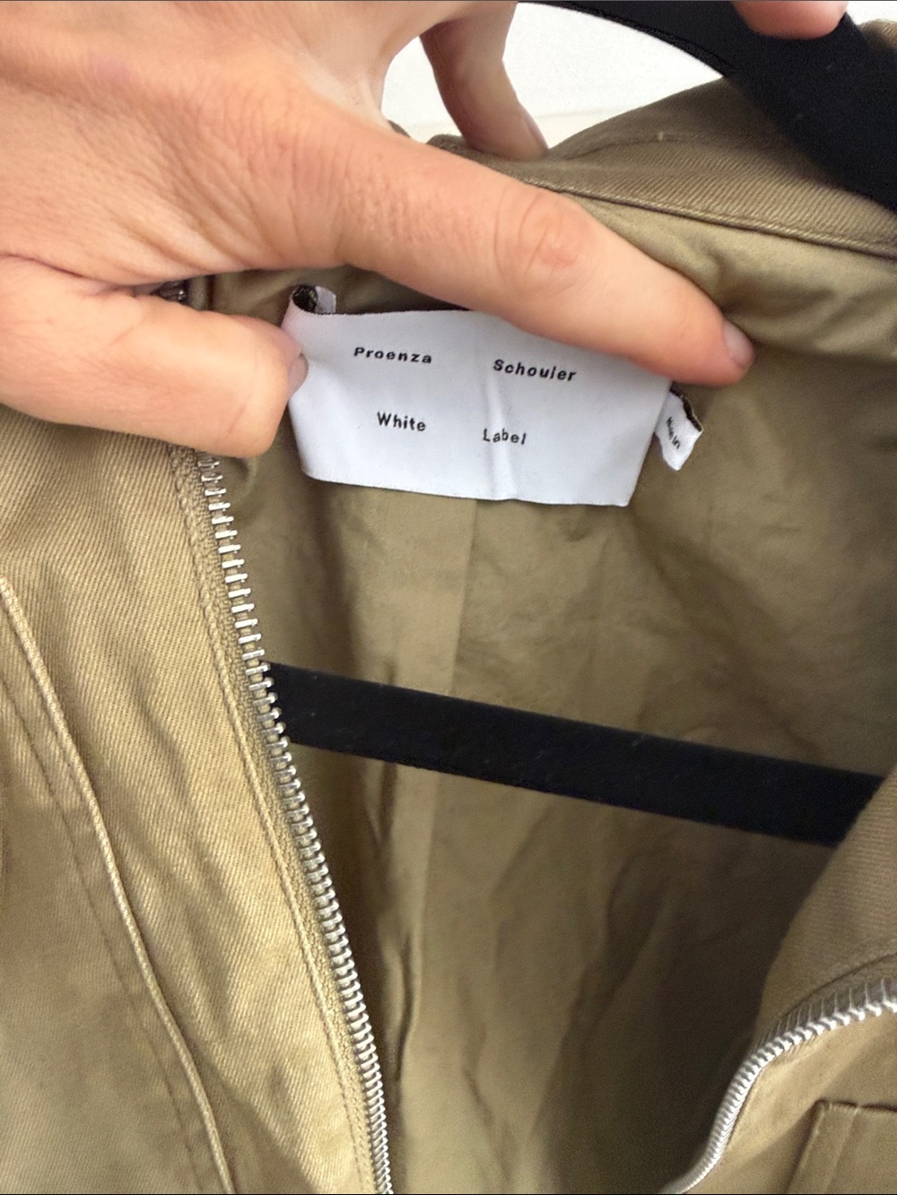 Proenza Schouler Khaki Cropped Utility Jacket - Picture 2 of 4